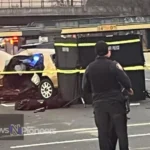 Scene from the Brandon Elizabeth car accident NJ showing emergency responders at Route 35 South, highlighting the importance of road safety.