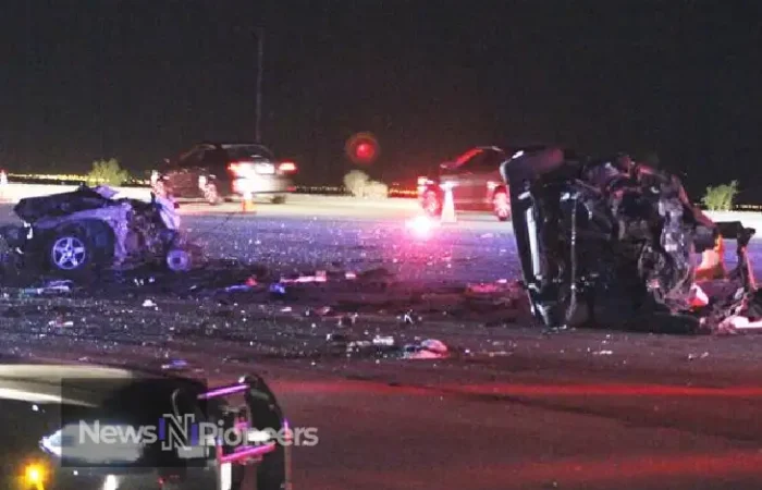 A somber scene depicting the aftermath of the Luis David Castro car accident, highlighting the importance of road safety.