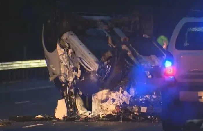 A somber scene depicting the aftermath of the Marshall Arkansas 2007 fatal car accident, highlighting the community's grief and resilience.