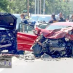 A somber scene depicting the aftermath of the mashpee car accident, highlighting the need for improved road safety measures in the community.