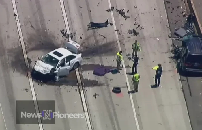 Nate Burleson car accident scene showing the aftermath of the incident involving the NFL player.