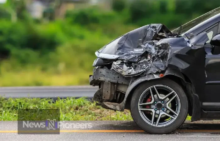 A somber scene depicting the aftermath of the Nathan Shiferaw car accident, highlighting the importance of road safety.