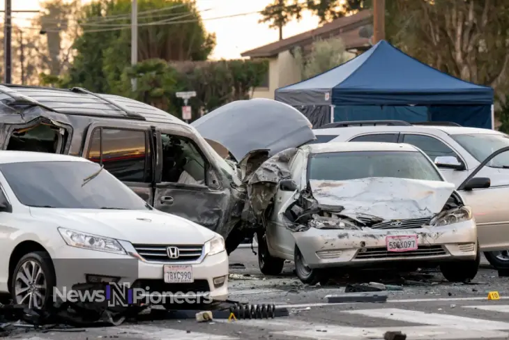 A somber scene depicting the aftermath of the Bogacki car accident, highlighting the tragic loss of life.