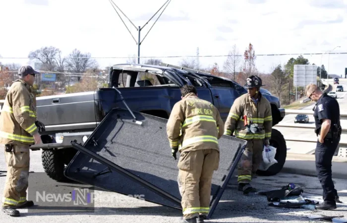 Cam Newton car accident scene showing the vehicles involved, emphasizing the importance of road safety.