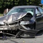 A concerned driver consulting a car accident attorney no injury after a minor collision, seeking advice on legal options and insurance claims.