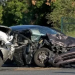 Image depicting a recent car accident omaha scene showing emergency responders and damaged vehicles.