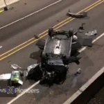 A somber scene depicting a car accident Portland, highlighting the serious nature of traffic incidents in the city.