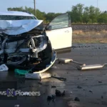 A somber scene depicting the aftermath of a fatal car accident Iowa, highlighting the emotional toll on families and communities.