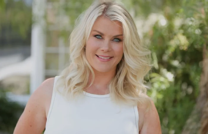 Alison Sweeney Net Worth: Actress smiling, representing her $9 million success story.