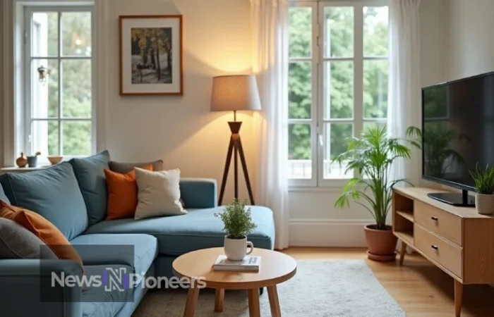 Benefits of Downsizing to a Smaller Home: Couple enjoying their cozy, clutter-free living room