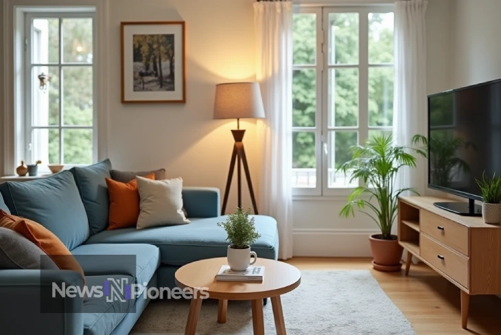 Benefits of Downsizing to a Smaller Home: Couple enjoying their cozy, clutter-free living room