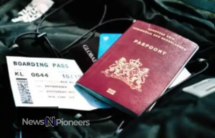 "Passport and travel documents securely stored in a travel wallet, illustrating key tips for keeping your travel documents safe during trips."