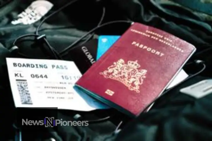 "Passport and travel documents securely stored in a travel wallet, illustrating key tips for keeping your travel documents safe during trips."