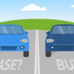 A comparison of leasing vs buying a car, highlighting the benefits and drawbacks of each option.