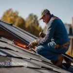 Maintaining Your Roof: Essential Tips - Homeowner inspecting roof shingles