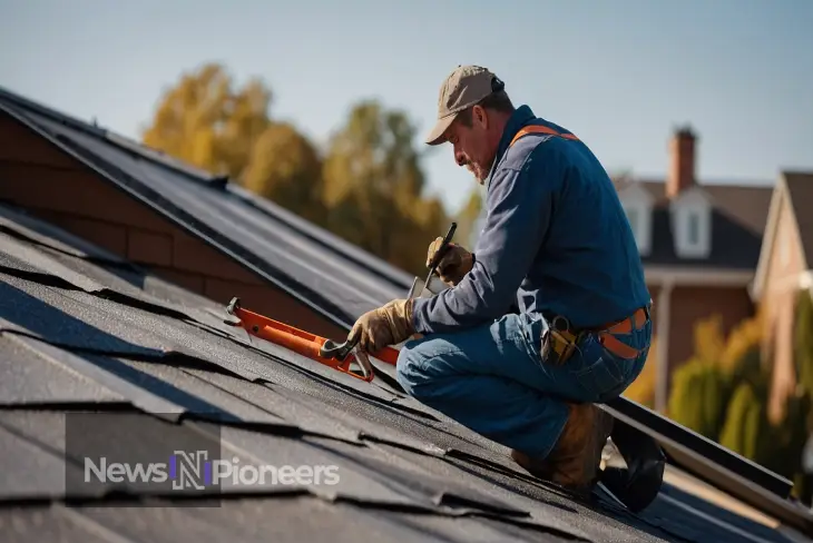 Maintaining Your Roof: Essential Tips - Homeowner inspecting roof shingles