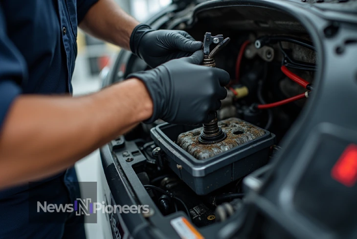 Step-by-step guide for checking your car's oil level: A simple and essential maintenance task.