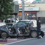 A serious car accident in Bronx highlighting the dangers of driving and the impact of car accident bronx incidents.