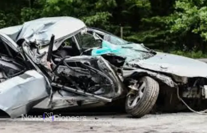 A serious Jacksonville car accident scene showing emergency responders assisting injured individuals and damaged vehicles.